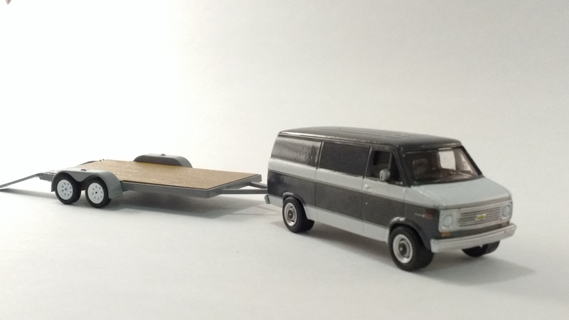 Illustration for article titled The Tuesday tow. Featuring the Greenlight '77 Chevy G20 van.